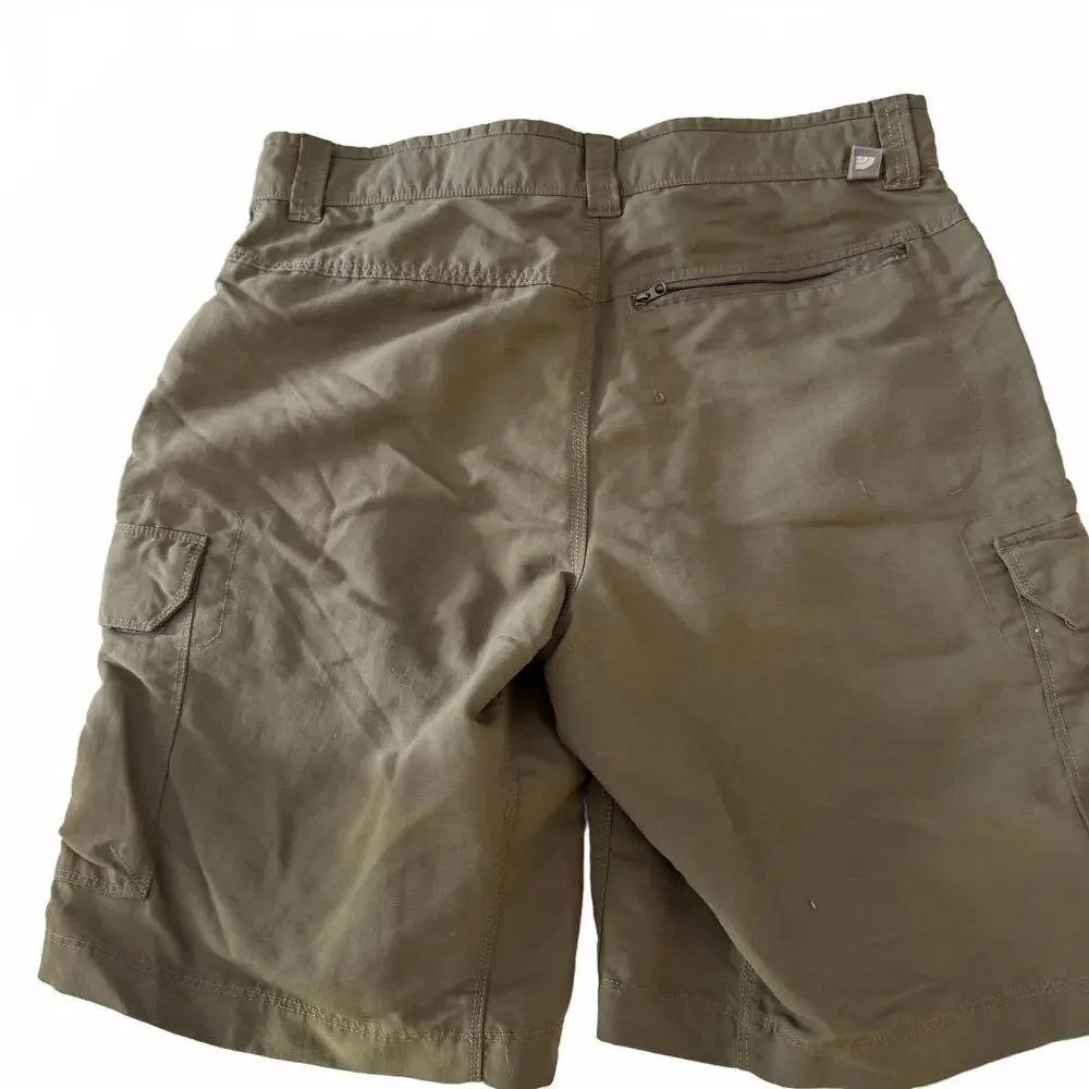 NORTH FACE Men's cargo‎ performance shorts Olive green 32 Waist. Hiking/Camping